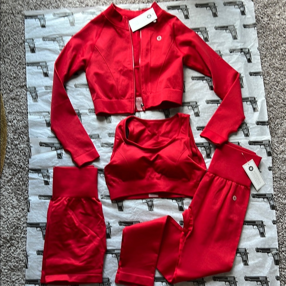 Storia Red Activewear Set